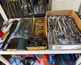 Craftsman wrenches, Bonney wrenches, tap and die sets,