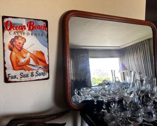 Ocean Beach beauty metal sign just like it says