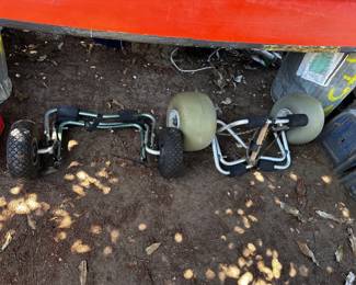 Rollers for kayaks etc.