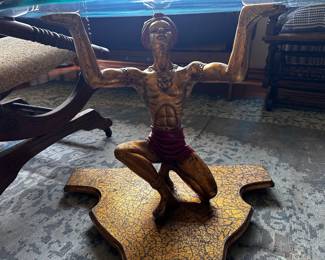 And another view of my magnificent self, Arab merchant end table top is 24” diameter