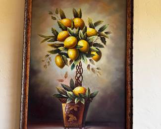 Original painting so well done it looks like a glicee but it is not! 27 x 39 inches, custom framing