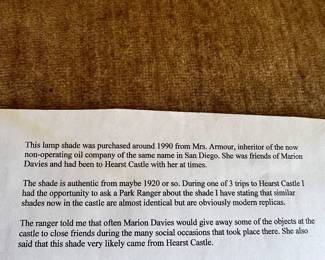 This is the information on the table lamp in previous photo