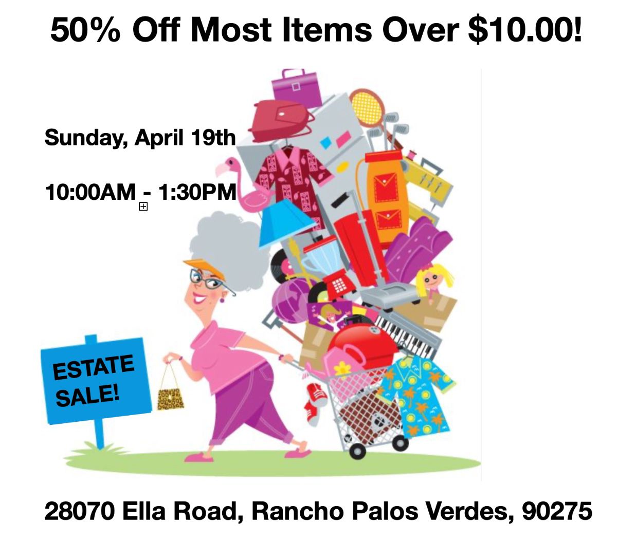 50% Off Most Items Over $10.00