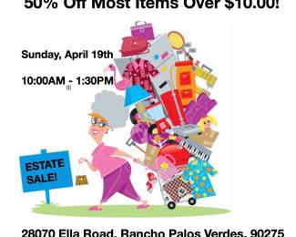 50% Off Most Items Over $10.00