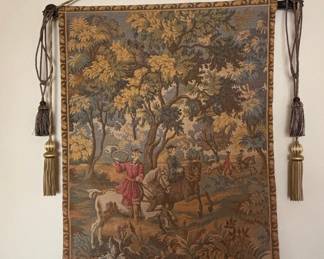 Hunting Scene Tapestry Wall Hanging