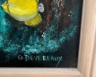 O. Devereaux Underwater Scene Painting