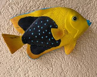 Neon Goby Resin Tropical Fish Wall Decor