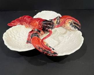 Majolica Lobster Serving Dish