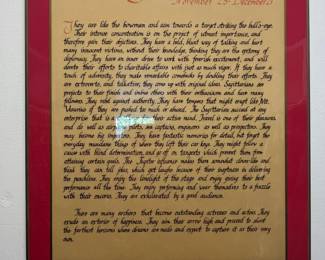 Sagittarius Zodiac Astrological Print