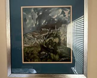 El Greco View of Toledo Framed Print
