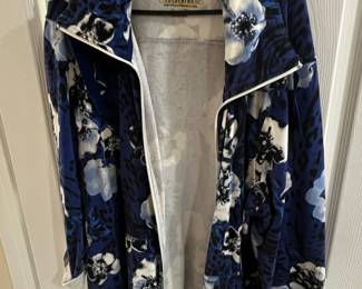 Ongue Woman Floral Print Zip-Up Jacket