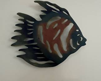Metal Angelfish Wall Art
