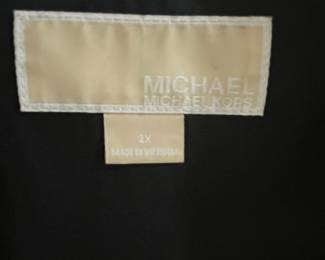 Michael Kors Black Zip-Up Jacket with Logo Lining