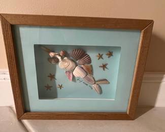 Seashell Mermaid Art by A.J. Weiss, 2002