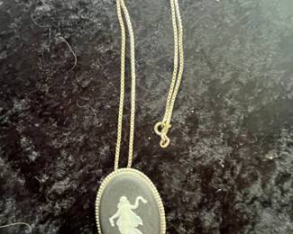 Wedgwood "Dancing Hours" Jasperware Pendant Necklace