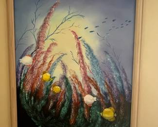 O. Devereaux Underwater Scene Painting