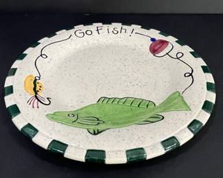 Go Fish! Ceramic Plate