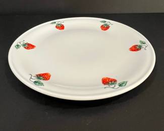 Strawberry Pattern Oval Platter by Edwin Knowles