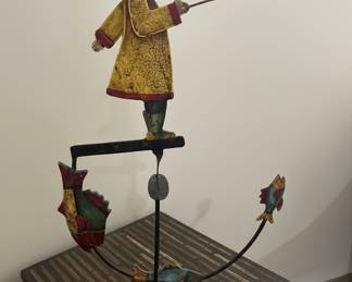 Authentic Models Fisherman Sky Hook Balance Toy
