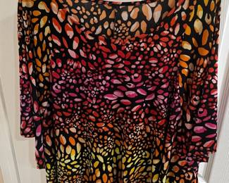 Women's Abstract Print Tunic Top