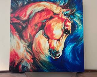 Marcia Baldwin "Stallion Red Dawn" Canvas Print