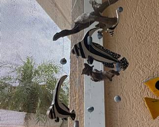 Wooden Fish and Driftwood Mobile