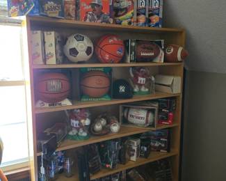 Sports collectibles and decanters