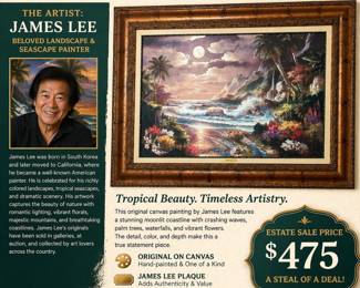 James Lee original canvas gallery artwork 
