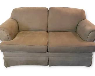Dark Green Grey Love Seat