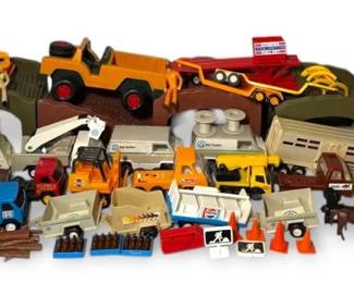 Vintage Tonka Construction and Service Toy Vehicles and More