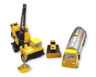 Three Tonka Pressed Steel Toys