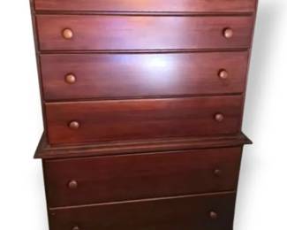Moosehead Monson, Maine Solid Wood Large 6 Drawer Dresser