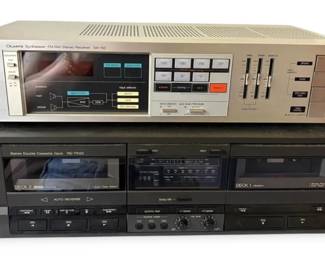 Technics Quartz Stereo Receiver  Stereo Double Cassette Deck