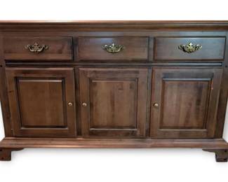 Wood Moosehead Low Buffet Cabinet