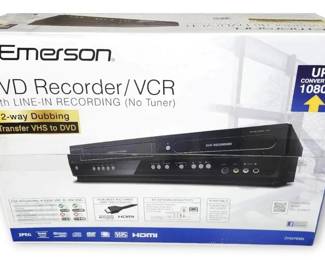 Emerson DVD Recorder VCR  New in Box