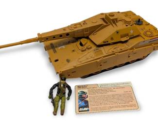 1980s G.I Joe Mauler M.B.T. Tank  Complete with Tank Driver