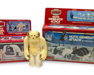 1980s Kenner Star Wars Hoth Action Playsets  Wampa Cave  Generator Attack