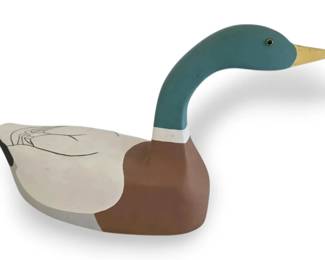 Handmade Large Wood Mallard Duck