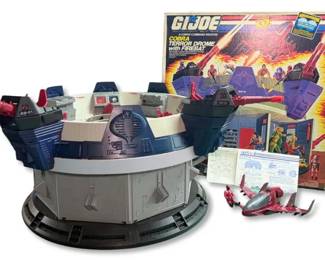 1986 G.I. Joe Cobra Terror Drome with Firebat  99  Complete