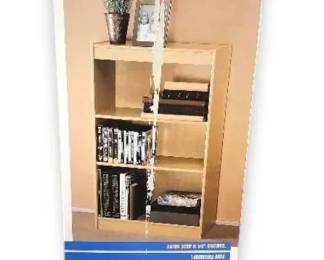 KD Basics Three Shelf Bookcase  New In Box