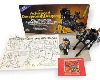 1983 LJN Advanced Dungeons  Dragons Evil Nightmare  Warduke Evil Fighter Action Figures