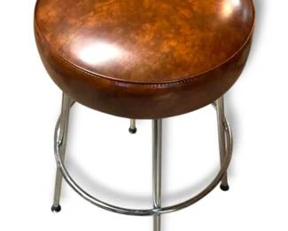 Cisco Chrome And Vinyl Stool