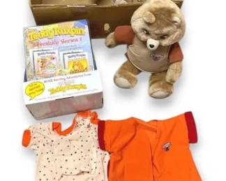 Two Teddy Ruxpin Dolls With Accessories