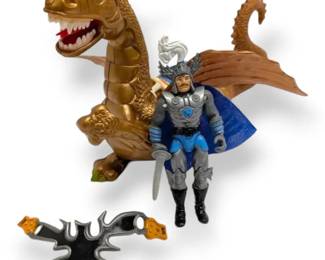 1983 LJN Advanced Dungeons  Dragons Bronze Dragon and Strongheart Action Figures