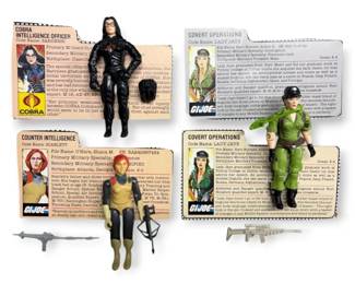 G.I. Joe Scarlett, Lady Jaye,  Baroness Action Figures