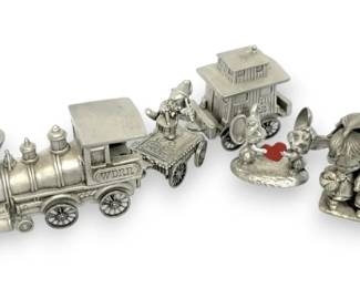 Walt Disney Hudson Fine Pewter Pinocchio Train And More Fine Pewter Figurines