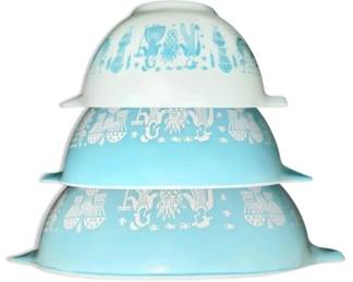 Pyrex Amish Butterprint Cinderella Mixing Bowls