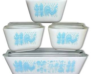 Pyrex Amish Butterprint Refrigerator Dishes