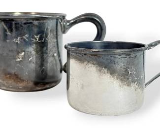 Two Small Sterling Silver Cups 73g Total