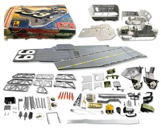 1985 G.I. Joe U.S.S. Flagg Aircraft Carrier with Box  100  Complete